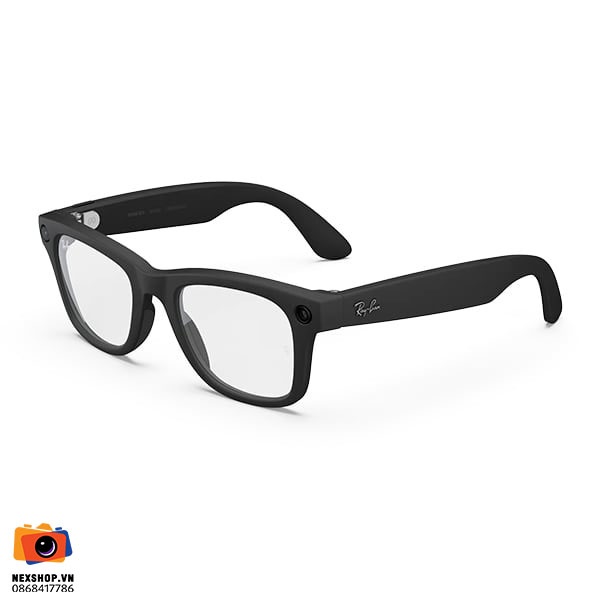 Kính thông minh Ray-Ban Meta Wayfarer Gen 2 Matte Black Clear trong suốt lọc ánh sáng xanh NexShop