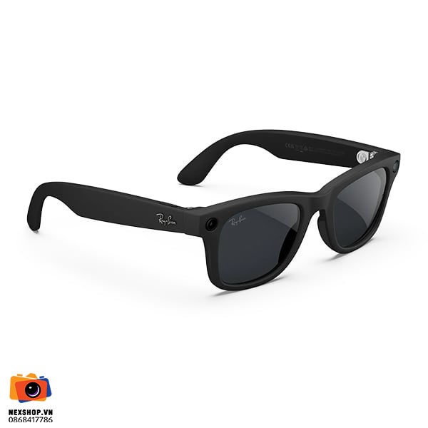 Kính thông minh Ray-Ban Meta Wayfarer Gen 2 Matte Black Grey Transitions đổi màu chính hãng NexShop